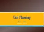 Unit Planning - slide 1