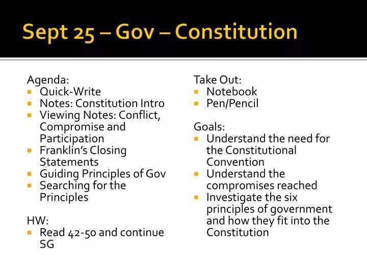 sept 25 gov constitution