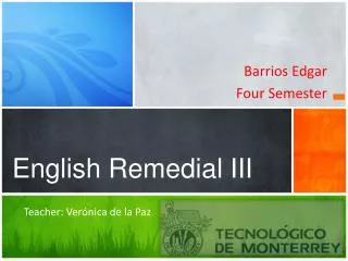 English Remedial III