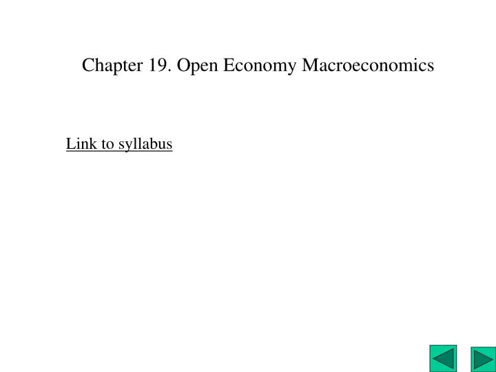 chapter 19 open economy macroeconomics