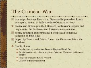 The Crimean War