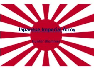 Japanese Imperial Army