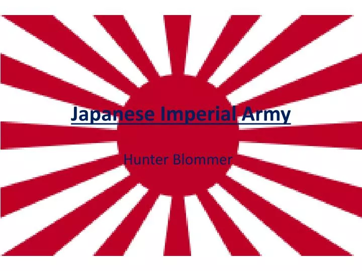 japanese imperial army