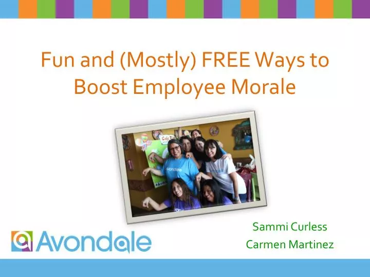 fun and mostly free ways to boost employee morale