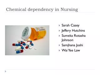 chemical dependency in nursing