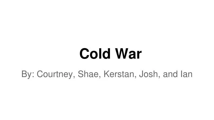 cold war