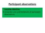 Participant observations - slide 1