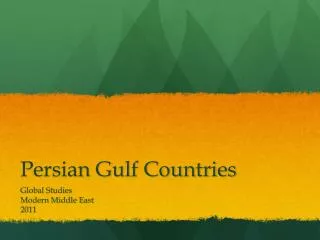 Persian Gulf Countries
