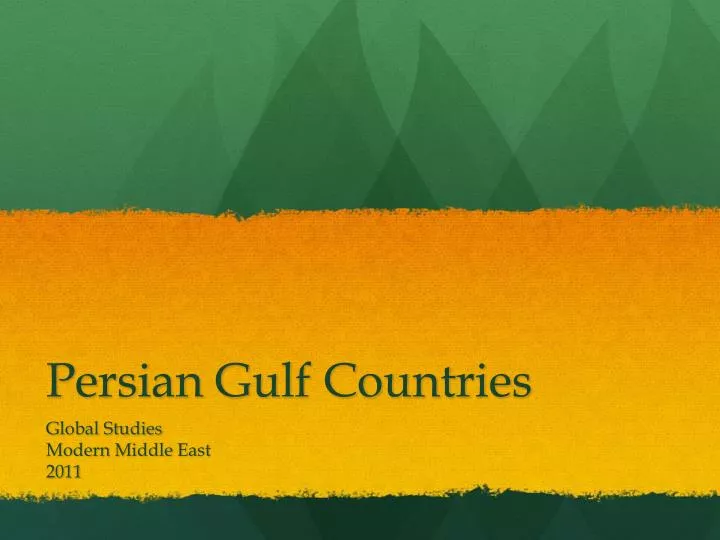 persian gulf countries