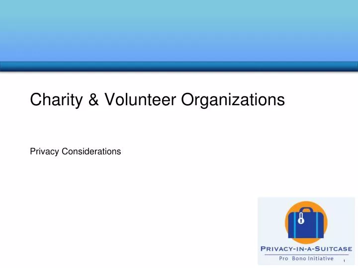charity volunteer organizations