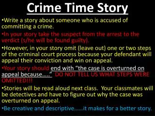 Crime Time Story