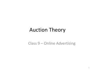 auction theory