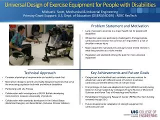Universal Design of Exercise Equipment for People with Disabilities