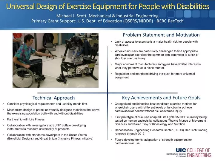 universal design of exercise equipment for people with disabilities