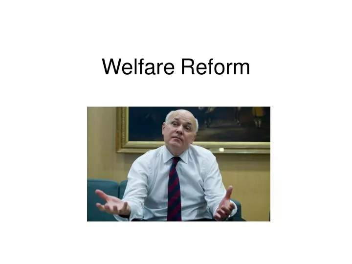 welfare reform