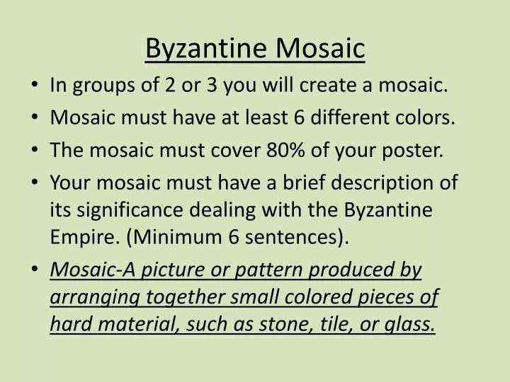 byzantine mosaic
