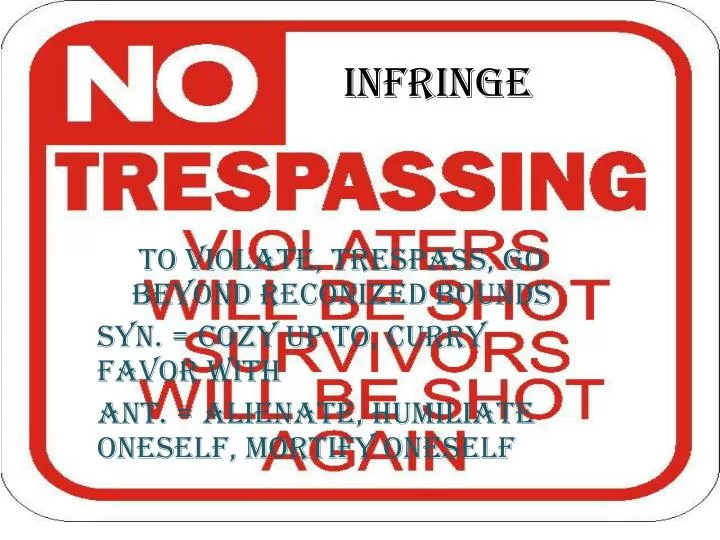 infringe