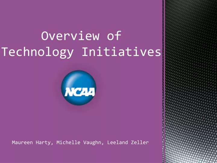 overview of technology initiatives