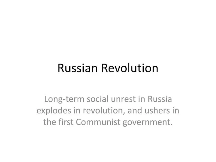 russian revolution