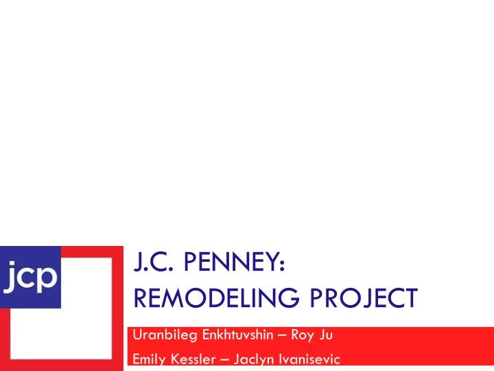 j c penney remodeling project