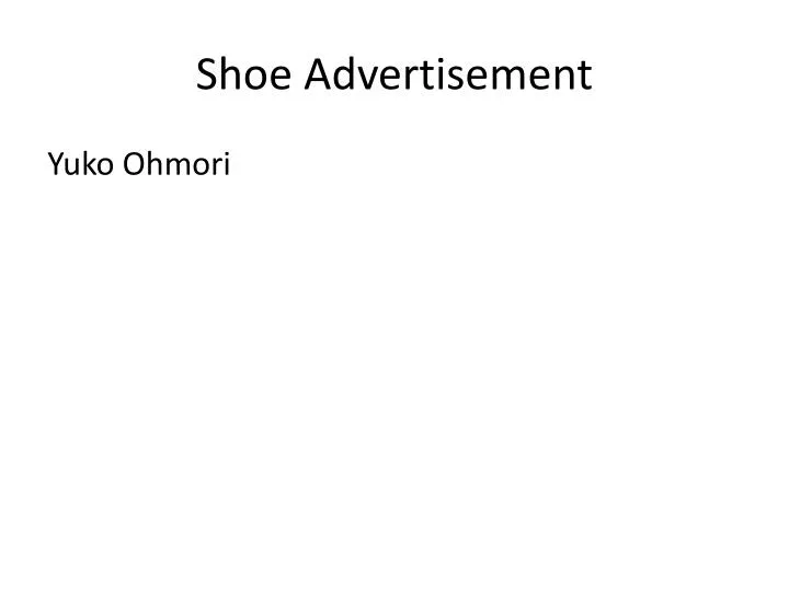 shoe advertisement
