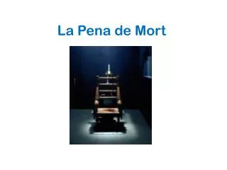 la pena de mort