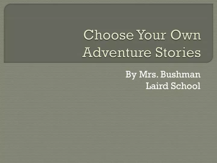 choose your own adventure stories