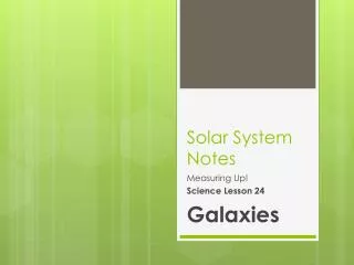 Solar System Notes