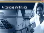 Accounting and Finance - slide 1
