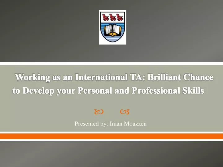 working as an international ta brilliant chance to develop your personal and professional skills