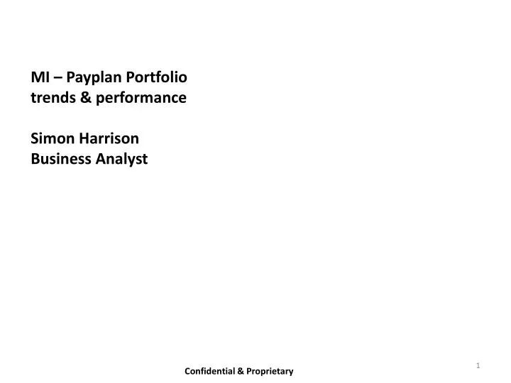 mi payplan portfolio trends performance simon harrison business analyst