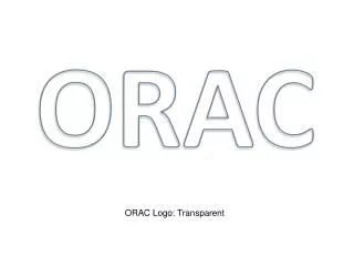 ORAC Logo: Transparent