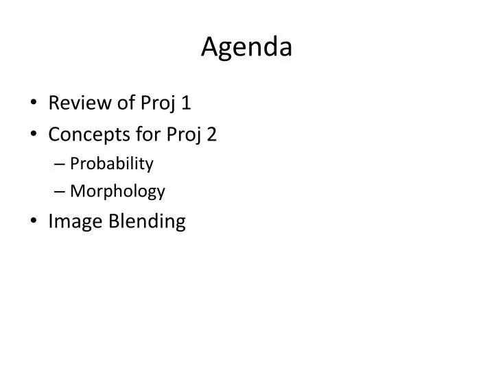 agenda