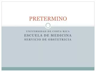 pretermino