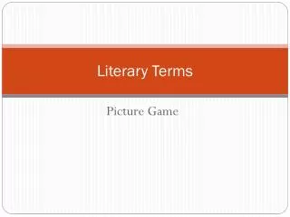 literary terms