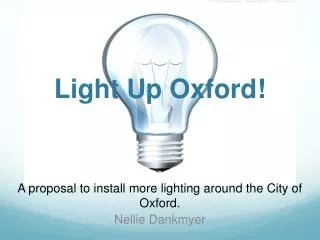 Light Up Oxford!