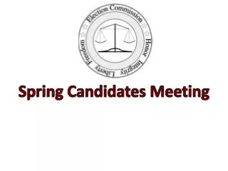 Spring Candidates Meeting