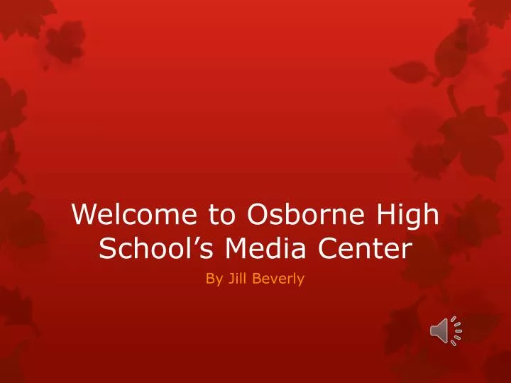 welcome to osborne high school s media center