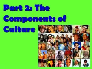 Part 2: The Components of Culture