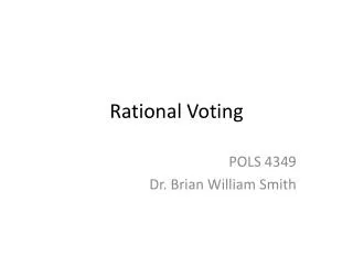 Rational Voting
