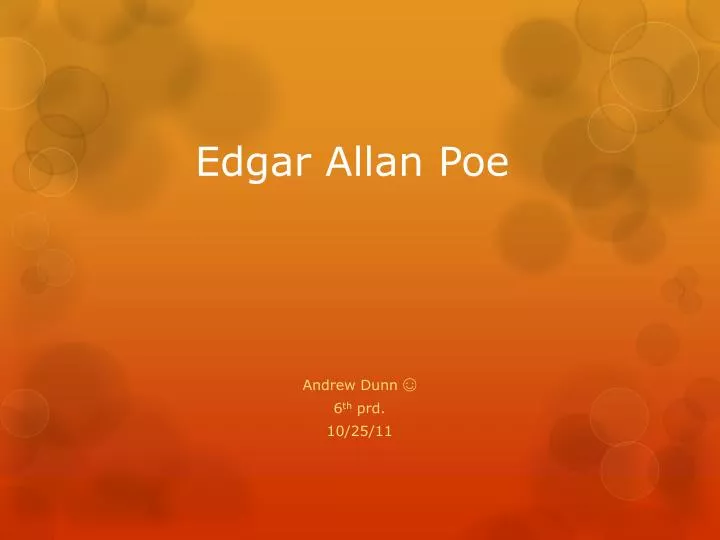 edgar allan poe