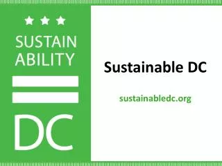 Sustainable DC sustainabledc