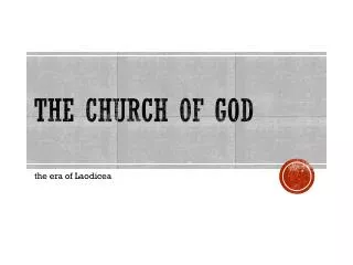 The Church of God
