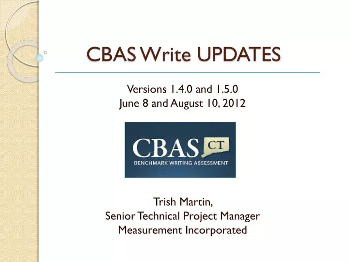 cbas write updates