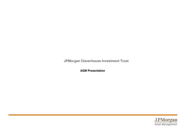 jpmorgan claverhouse investment trust