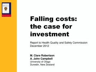 Falling costs: the case for investment