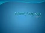 Sensory Language - slide 1