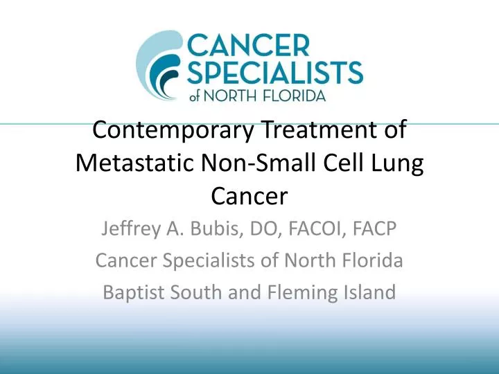 contemporary treatment of metastatic non small cell lung cancer