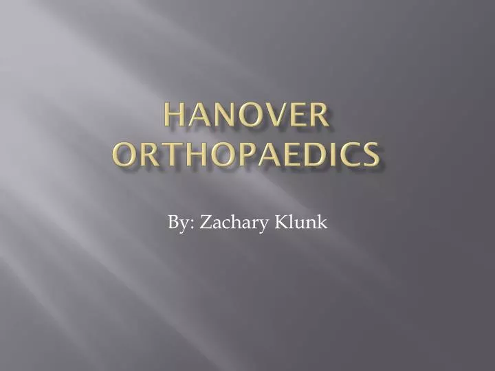 hanover orthopaedics