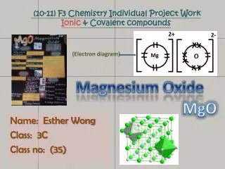 (10-11) F3 Chemistry Individual Project Work Ionic &amp; Covalent compounds